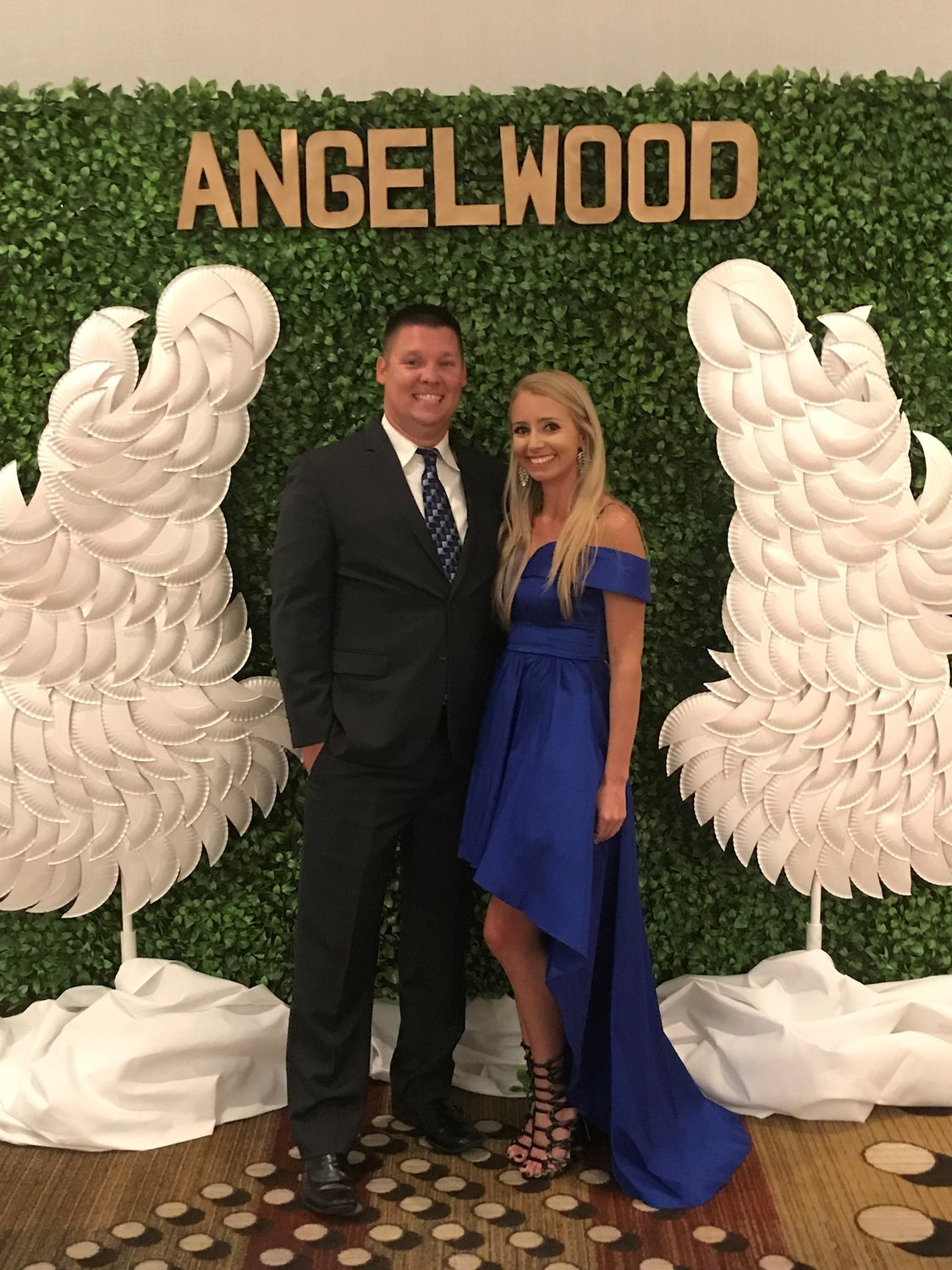 Rachel DuBois and fiancé Kevin Padgett have helped co-chair the “Angelwood Annual Celebration: Soaring Possibilities,” the past two years.
